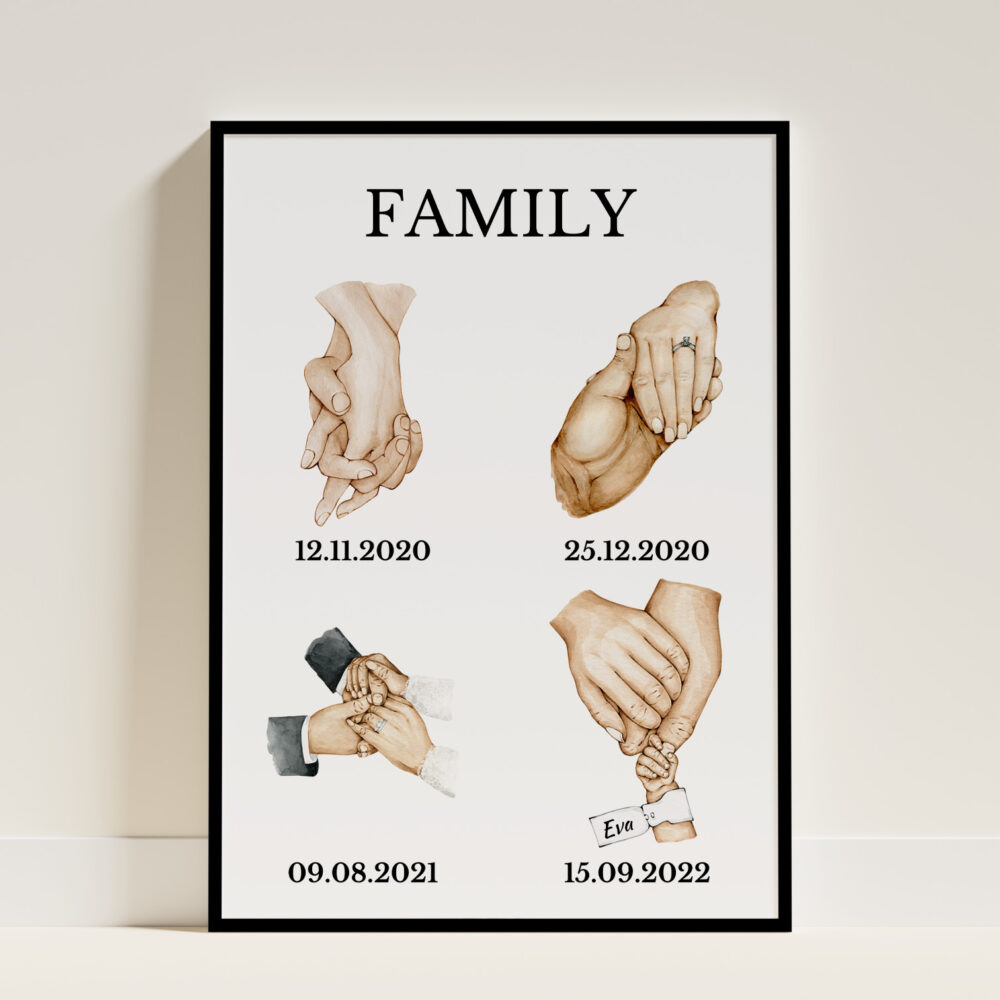tablou familie negru