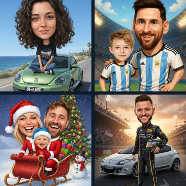 banner caricaturi CrinArt - mobile